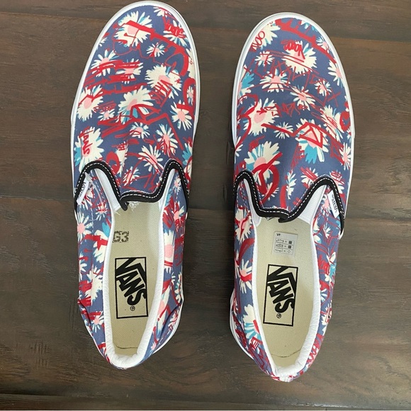 Vans floral loafer shoes women’s size 11 - No box - Picture 4 of 7